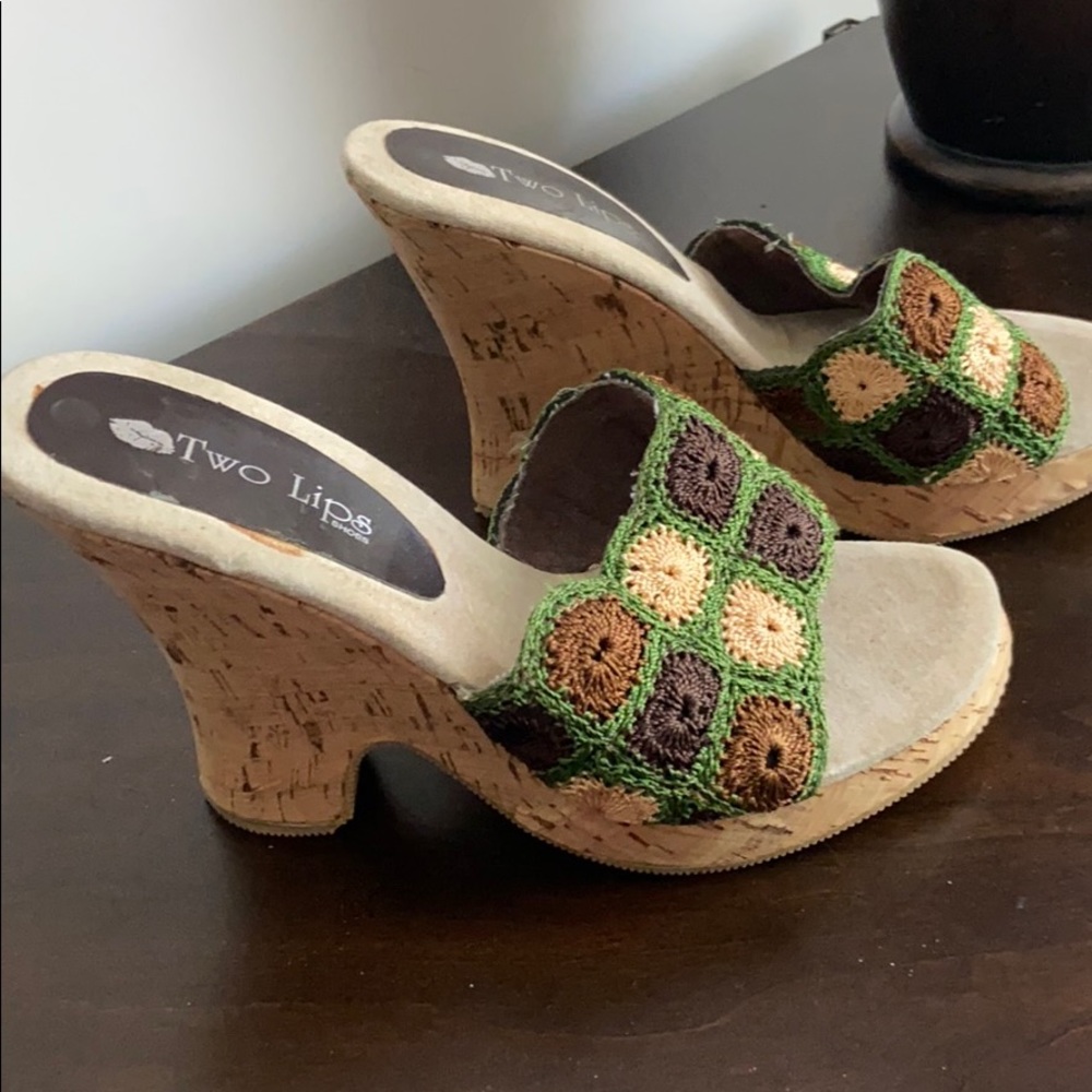 Brand new wedge slippers size 8